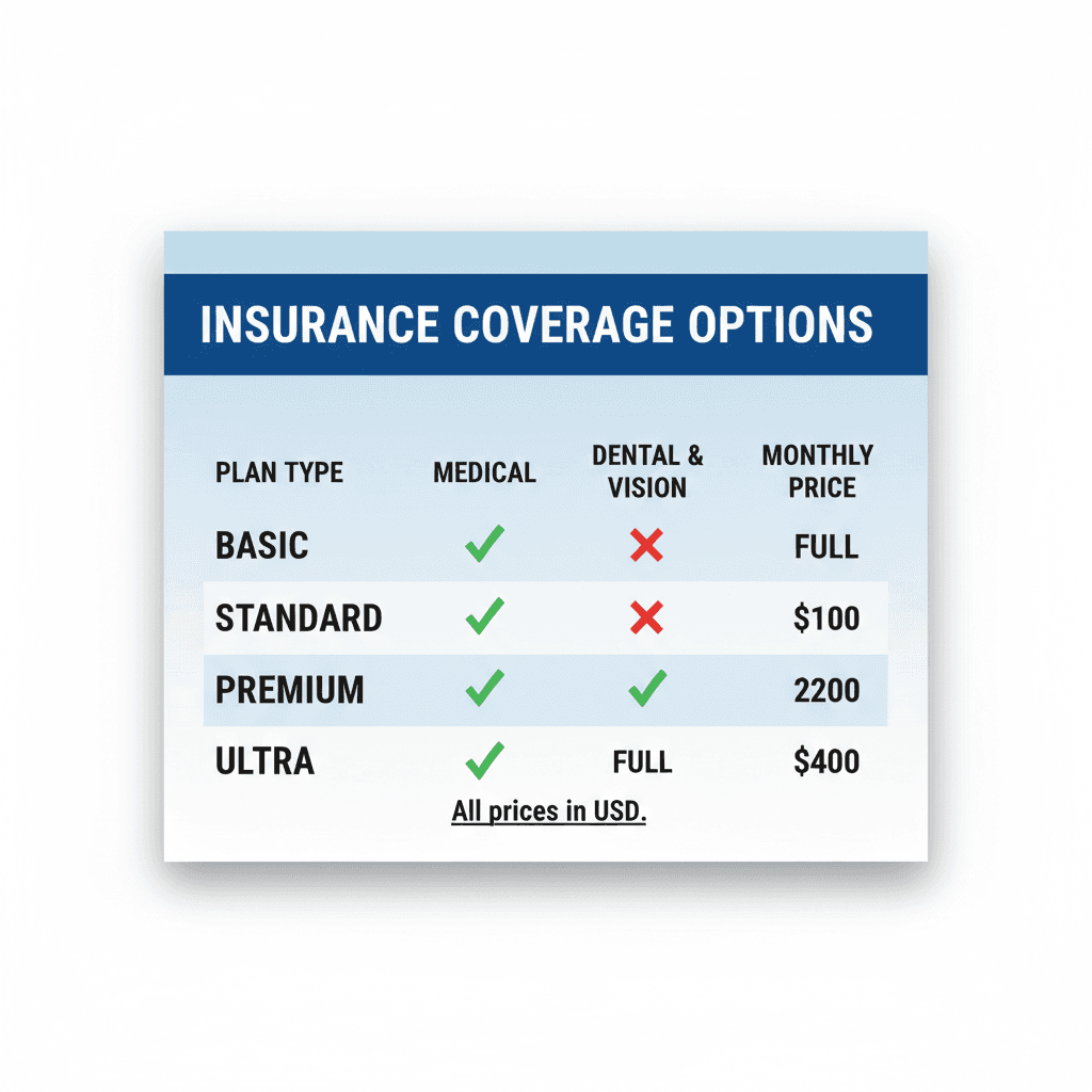 Side-by-side insurance quote comparison on screen